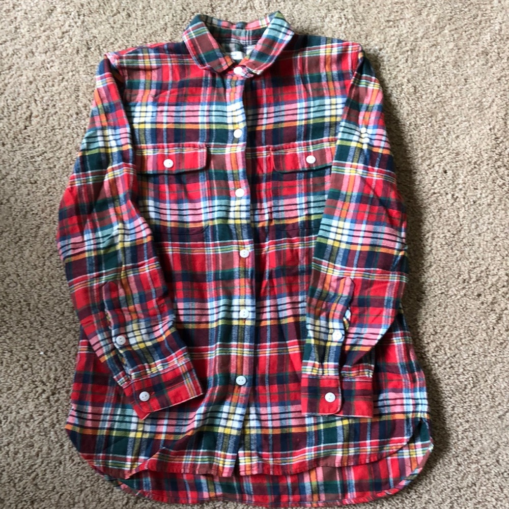 ✨madewell colorful flannel
